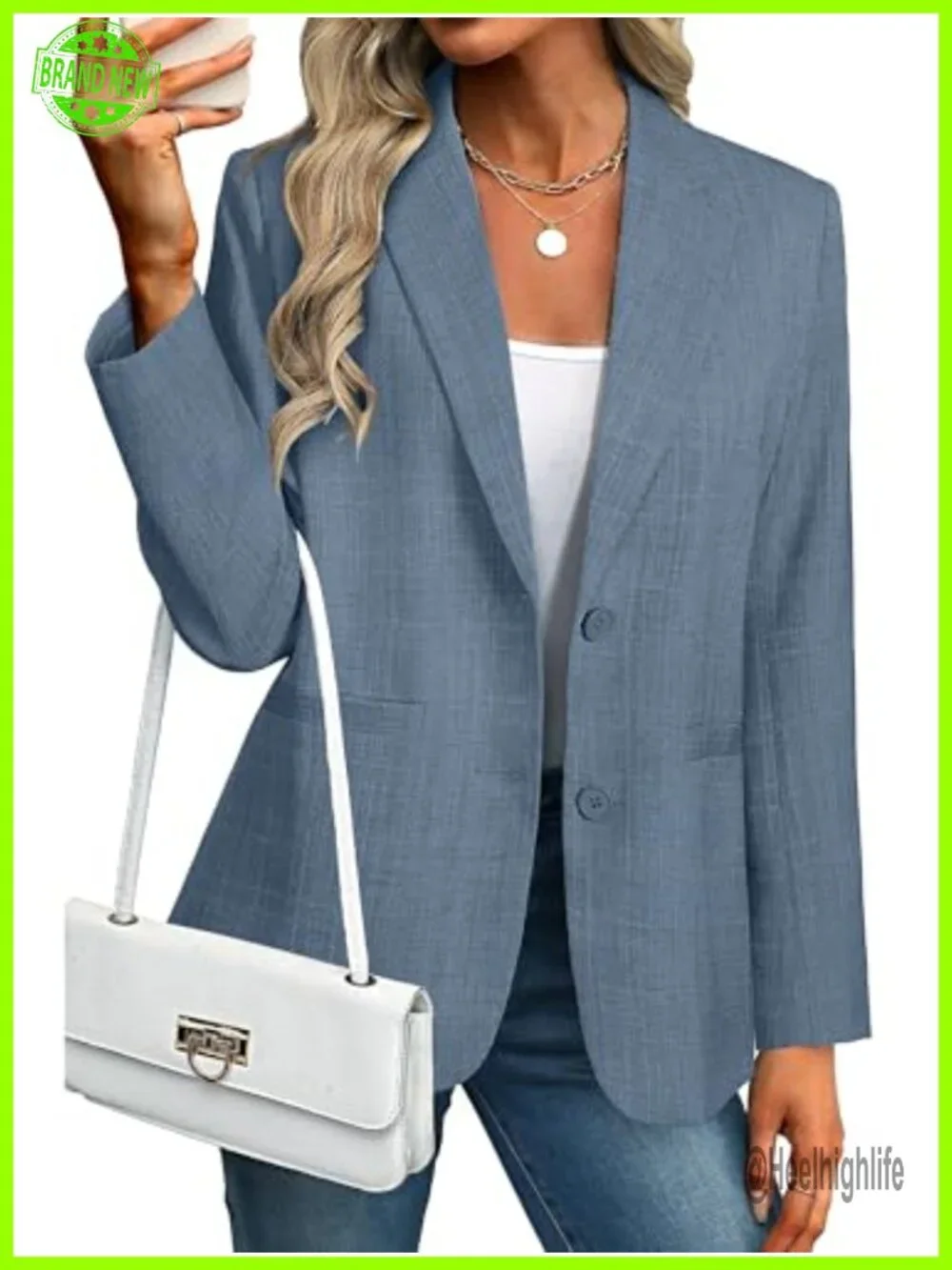 Oversized Blazer for Women Business Casual Long Sleeve Open Front Suit Jacket